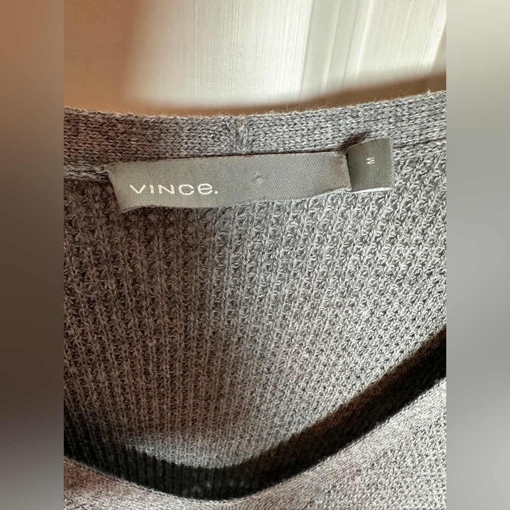Vince gray V-Neck Women's Sweater - Picture 4 of 10